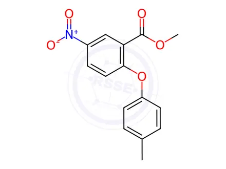 Chemical structure of 2-(4-Methylphenoxy)-5-nitrobenzoic Acid Methyl Ester