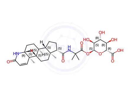 Chemical structure of Finasteride Carboxylic Acid Acyl-β-D-glucuronide