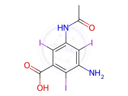 Chemical structure of Amidotrizoic Acid Impurity 1 (Amidotrizoic Acid EP Impurity A)