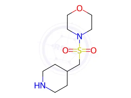 Chemical structure of Morpholine, 4-[(4-piperidinylmethyl)sulfonyl]-