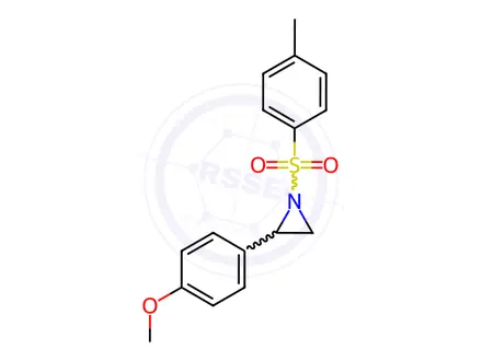 Chemical structure of Aziridine, 2-(4-methoxyphenyl)-1-[(4-methylphenyl)sulfonyl]-