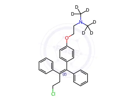 Chemical structure of Toremifene-d6 Citrate