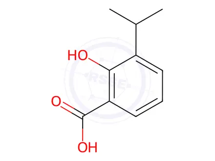 Chemical structure of 2-Hydroxy-3-isopropylbenzoic acid