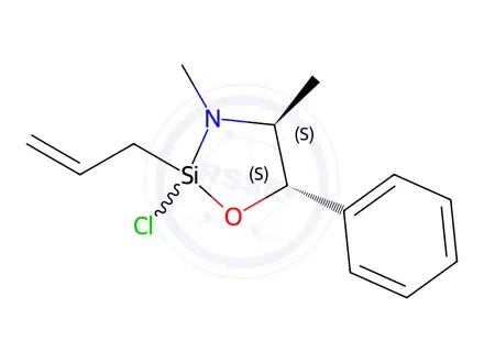 Chemical structure of (4S,5S)-2-Allyl-2-chloro-3,4-dimethyl-5-phenyl-1,3,2-oxazasilolidine