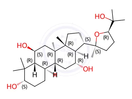 Chemical structure of 20(S),24(R)-Ocotillol