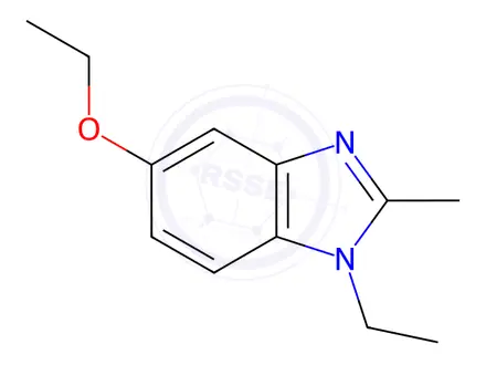 Chemical structure of 1H-Benzimidazole,5-ethoxy-1-ethyl-2-methyl-(9CI)