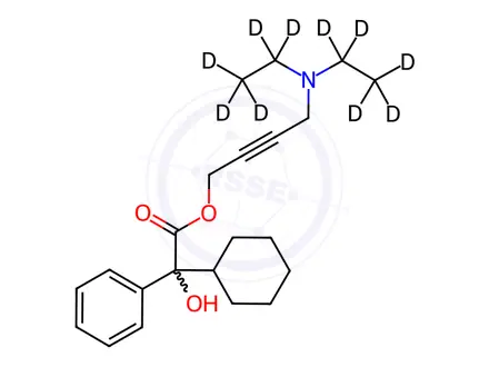Chemical structure of Oxybutynin-d10 Hydrochloride