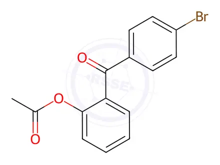 Chemical structure of 2-(4-Bromobenzoyl)phenyl acetate