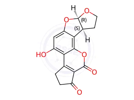 Chemical structure of Aflatoxin Impurity 8