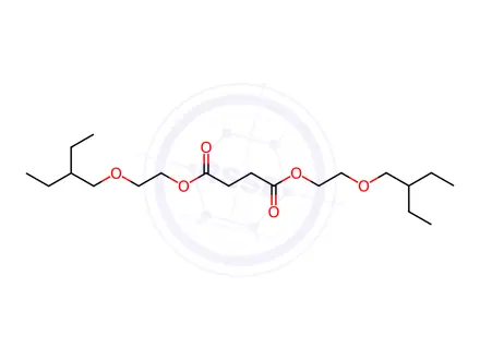 Chemical structure of Succinic acid bis[2-(2-ethylbutoxy)ethyl] ester