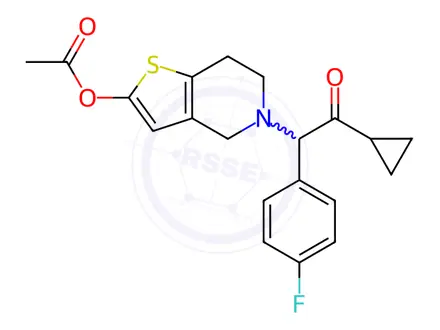 Chemical structure of Prasugrel Impurity B