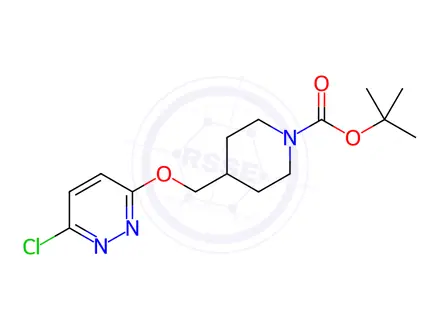 Chemical structure of Tert-butyl 4-(((6-chloropyridazin-3-yl)oxy)methyl)piperidine-1-carboxylate