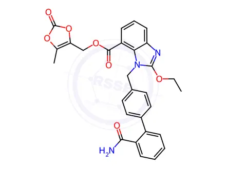 Chemical structure of Azilsartan impurity P