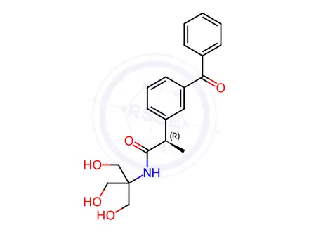 Chemical structure of Ketoprofen Tromethamine Amide (R-Isomer)