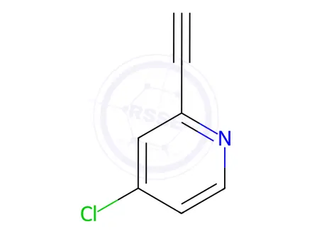 Chemical structure of 4-Chloro-2-ethynylpyridine