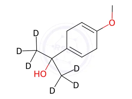 Chemical structure of 4-Methoxy-α,α-dimethyl-1,4-cyclohexadiene-1-methanol