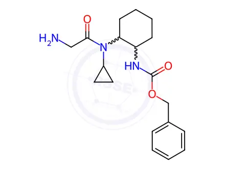 Chemical structure of Benzyl (2-(2-amino-N-cyclopropylacetamido)cyclohexyl)carbamate