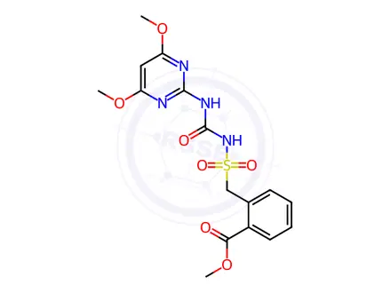 Chemical structure of Bensulfuron-methyl in acetonitrile