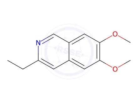 Chemical structure of Isoquinoline, 3-ethyl-6,7-dimethoxy-(9CI)