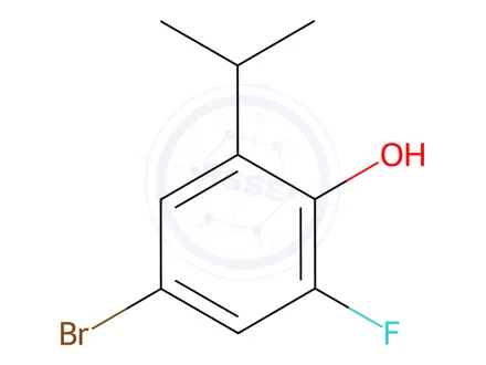 Chemical structure of 4-Bromo-2-fluoro-6-isopropylphenol