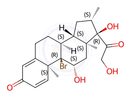 Chemical structure of 9-Bromo Betamethasone