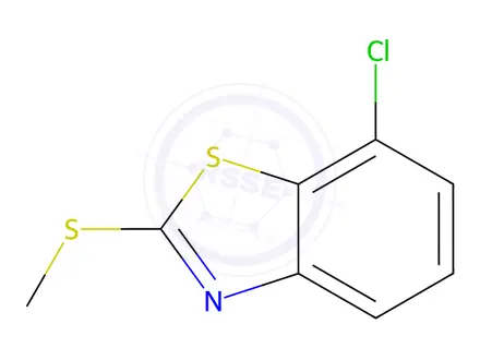 Chemical structure of Benzothiazole, 7-chloro-2-(methylthio)-(7CI,8CI,9CI)