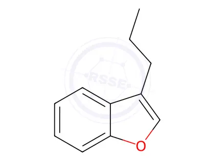 Chemical structure of Benzofuran, 3-propyl-
