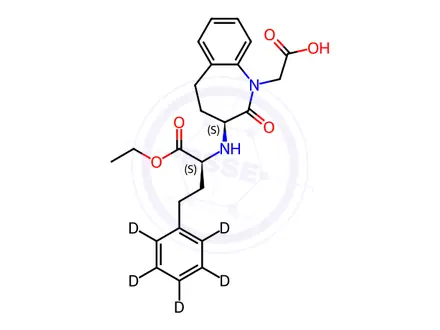Chemical structure of Benazepril-d5