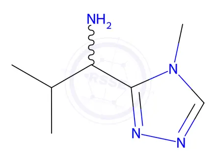 Chemical structure of 2-Methyl-1-(4-methyl-4h-1,2,4-triazol-3-yl)propan-1-amine