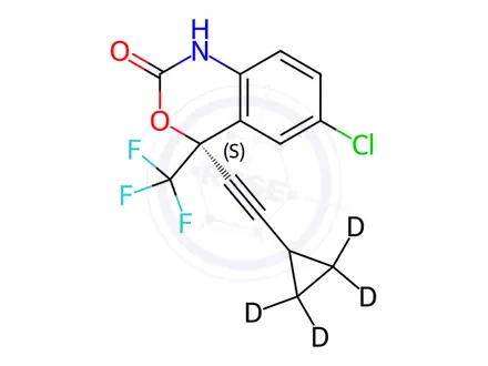 Chemical structure of rac Efavirenz-d4