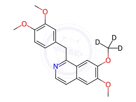 Chemical structure of Papaverine-d3 Hydrochloride