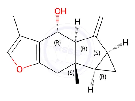 Chemical structure of lindenenol