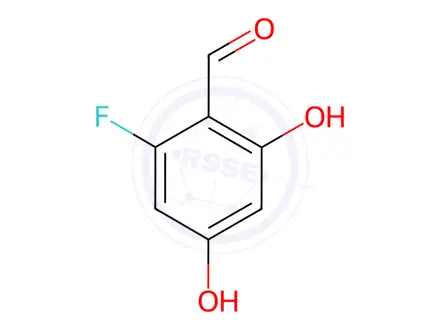 Chemical structure of Benzaldehyde, 2-fluoro-4,6-dihydroxy-(9CI)