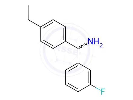 Chemical structure of (4-Ethylphenyl)(3-fluorophenyl)methanamine