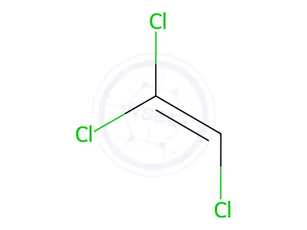 Chemical structure of Trichloroethene