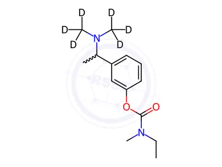 Chemical structure of rac-Rivastigmine-d6