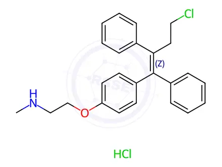 Chemical structure of N-Desmethyl Toremifene(Hydrochloride)