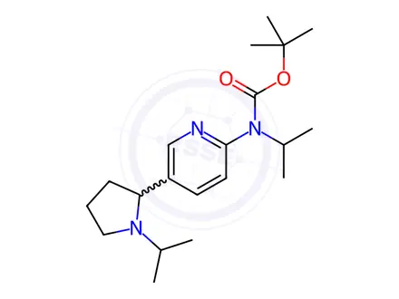 Chemical structure of tert-Butyl isopropyl(5-(1-isopropylpyrrolidin-2-yl)pyridin-2-yl)carbamate