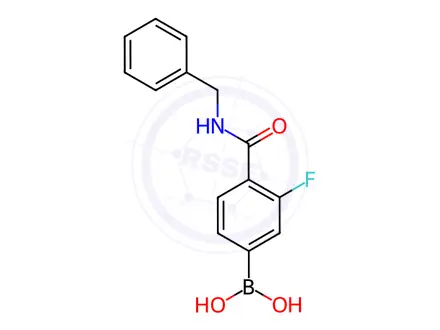 Chemical structure of (4-(Benzylcarbamoyl)-3-fluorophenyl)boronic acid