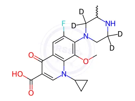 Chemical structure of Gatifloxacin-d4
