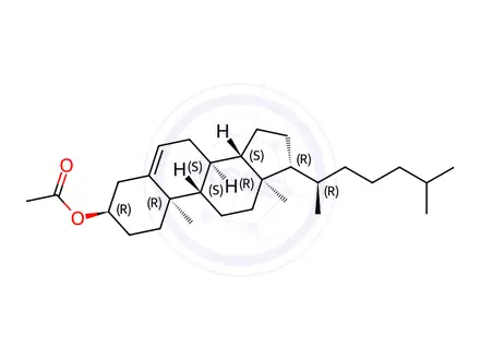 Chemical structure of Cholesterol Impurity 92 (Epicholesteryl Acetate)