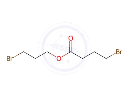 Chemical structure of Butanoic acid, 4-bromo-, 3-bromopropyl ester