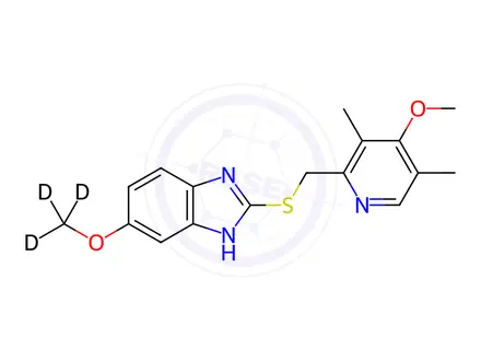 Chemical structure of Omeprazole-d3 Sulfide