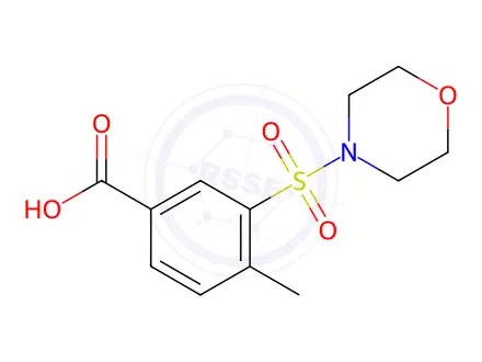 Chemical structure of 4-METHYL-3-(MORPHOLINE-4-SULFONYL)BENZOIC ACID