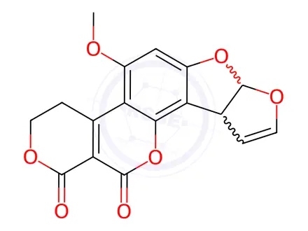 Chemical structure of Aflatoxin
