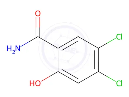 Chemical structure of 4,5-Dichloro-2-hydroxybenzamide
