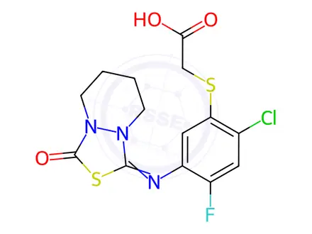 Chemical structure of Flumiclorac-pentyl Impurity 12 (Fluthiacet)