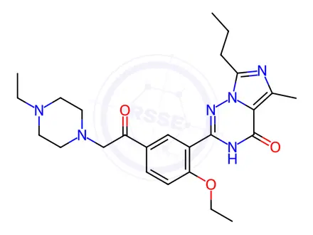 Chemical structure of Acetylvardenafil