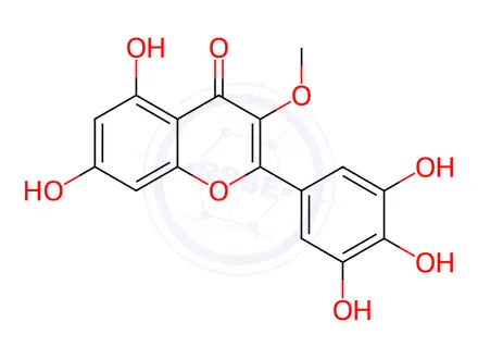 Chemical structure of MYRICETIN 3-METHYLETHER
