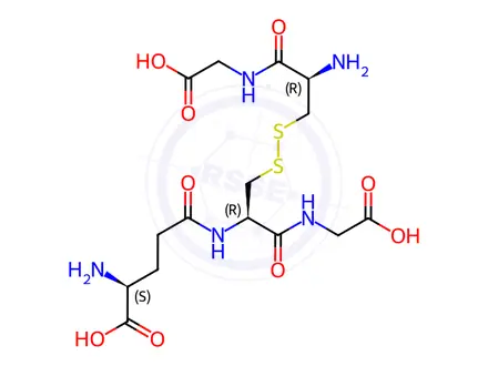 Chemical structure of Glutathione Impurity 14 Monomer